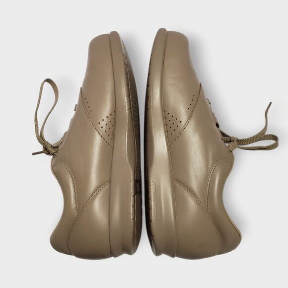 SAS Womens Free Time Walking Shoe Mocha Leather Sz 9 Orthopedic Comfort Lace Up - Picture 9 of 16